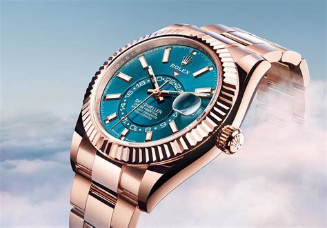 rolex sky dweller gold blue dial|Rolex Sky-Dweller functions.